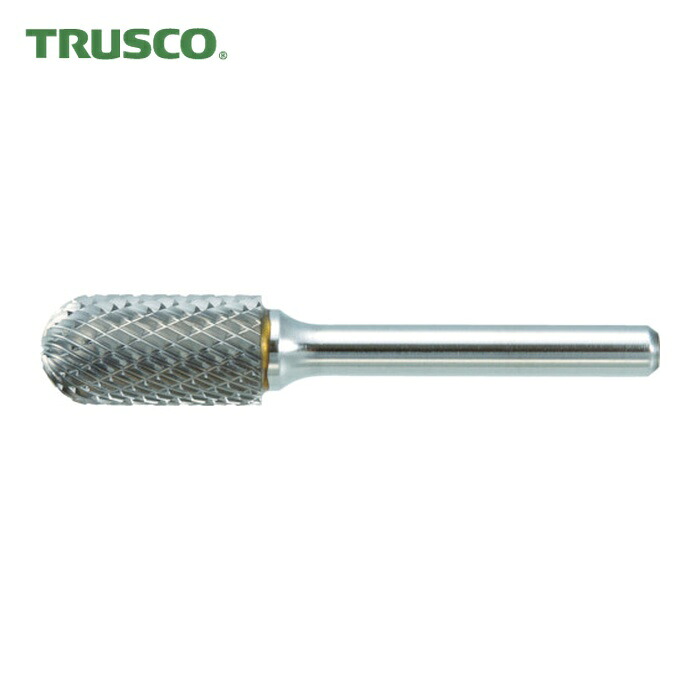 トラスコ TRUSCO 超硬バー 先丸円筒型 Φ19X刃長25X軸6 シングルカット (1本) TB2C190S