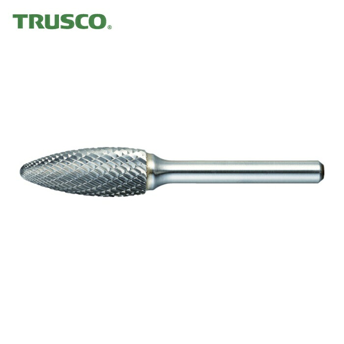 トラスコ TRUSCO 超硬バー 楕円型 Φ16X刃長37X軸6 シングルカット (1本) TB51C160S