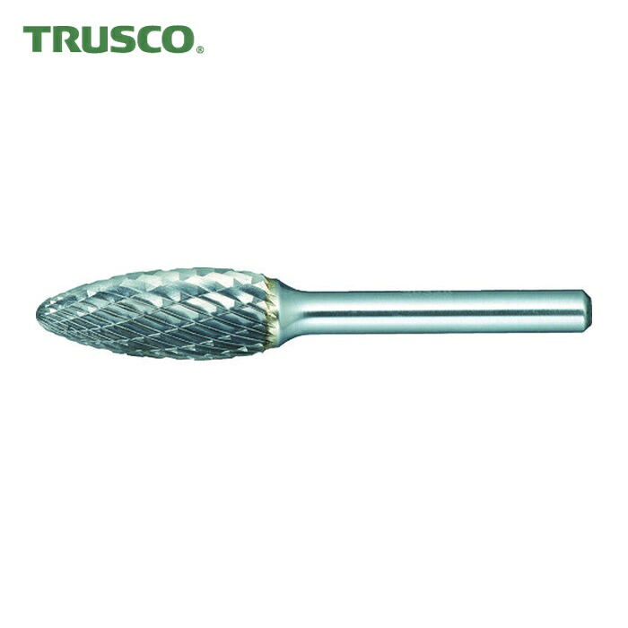 トラスコ TRUSCO 超硬バー 楕円型 Φ12.7X刃長32X軸6 コースカット (1本) TH51C127