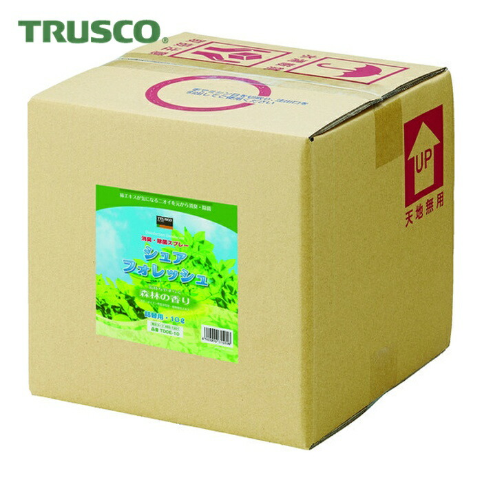 トラスコ TRUSCO 除菌・消臭剤シュアフォレッシュ パックインボックス10L (1個) TDDE-10