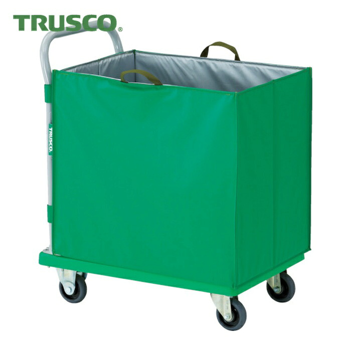 トラスコ TRUSCO 樹脂台車 グランカート 蓋無ハンドトラックボックス付 718X468 (1台) TP-702-THBA｜工具ランド　いたわり館