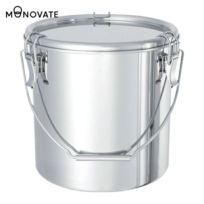 MONOVATE ステンレスタンク テーパー付吊下げ密閉タンク(フタ付) 15L (1個) TP-CTB-27