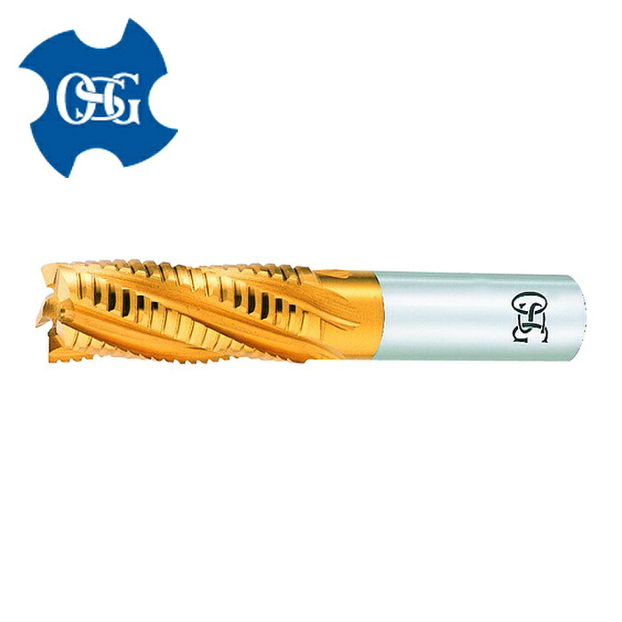 OSG オーエスジー TFGN-6 ハイスラフィングエンドミル タフニックゴールド ミディアム 4刃 刃径6mm 刃長16mm 全長60mm 88656 (1本)