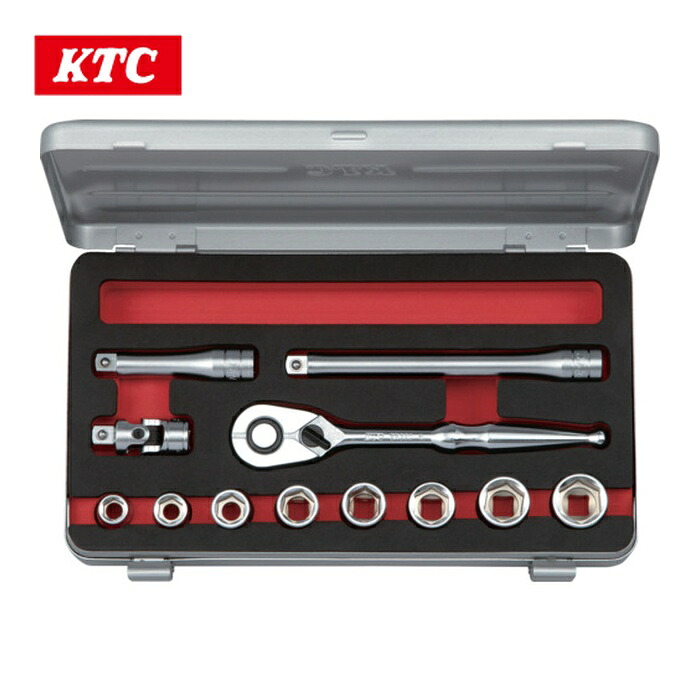 KTC 京都機械工具 結核症312BA 9.5sq.ソケット書き割り(六角)in大きさ[12点] (1S)