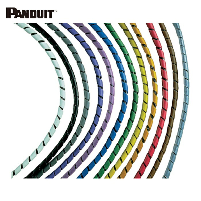 パンドウイット PANDUIT T38T-L テフロンスパイラルラッピング (1巻)｜工具ランド　いたわり館