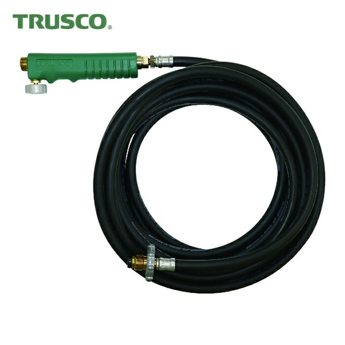 トラスコ TRUSCO プロパンバーナー用ホース 10M バルブ付 (1本) TB-H10MB