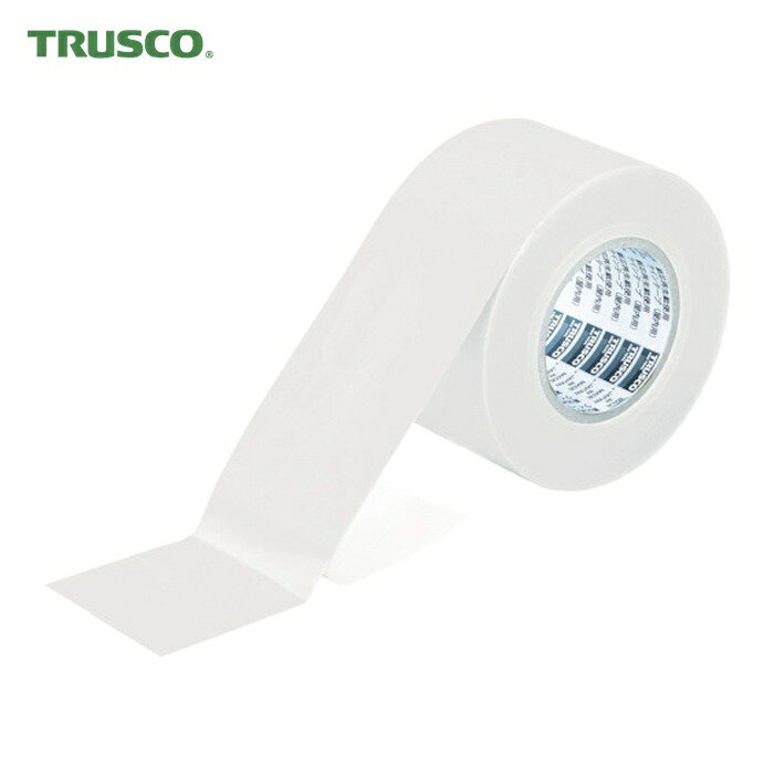 トラスコ TRUSCO ラインテープ 屋内用 幅75mmX長さ50m ホワイト (1巻) TLT-75EAW