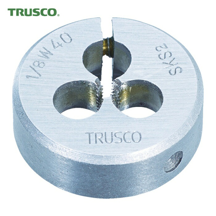 トラスコ TRUSCO 丸ダイス SKS ウィット 50径 3/4W10 (1個) T50D-3/4W10