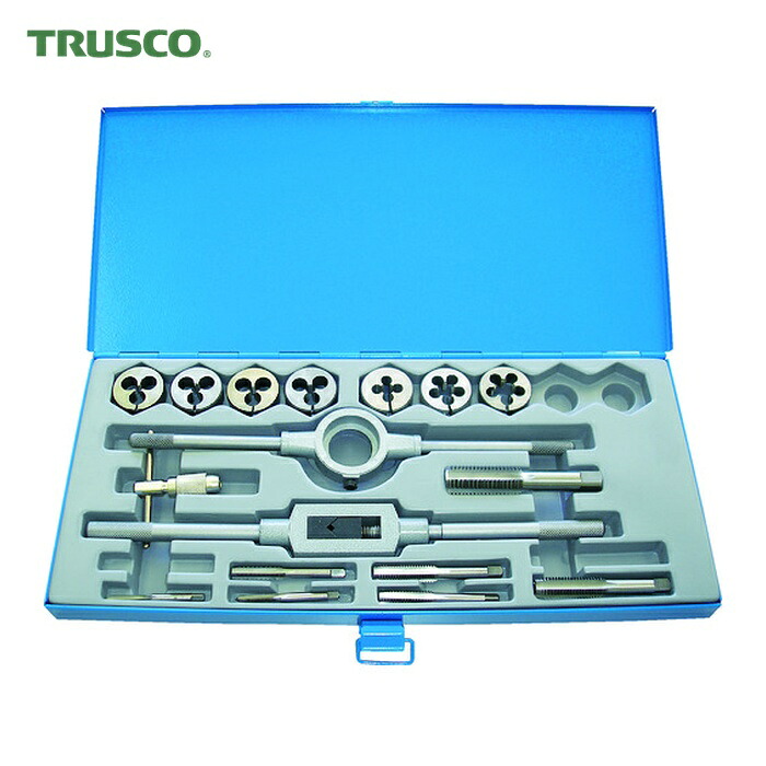 トラスコ TRUSCO タップダイスセット SKS ユニファイねじ用並目 (1S) T-HT38D-NCS|工具ランド いたわり館