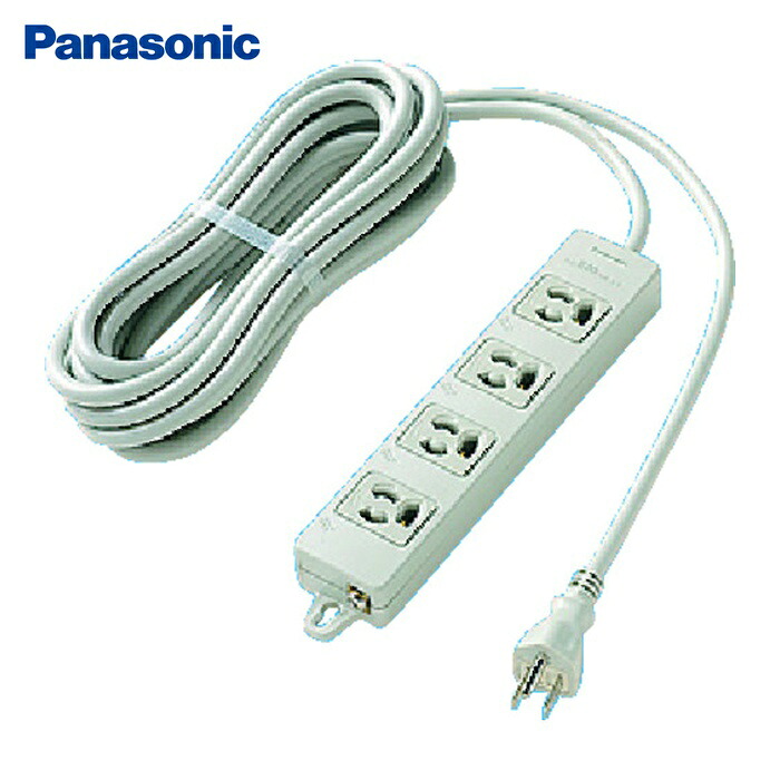 パナソニック Panasonic WCH2454H OAタップ(接地15A抜け止め形)(4コ (1個)
