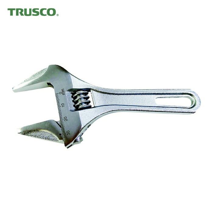 トラスコ TRUSCO 軽量超ワイドモンキーレンチショートタイプ 53mm (1丁) TWMW-53S