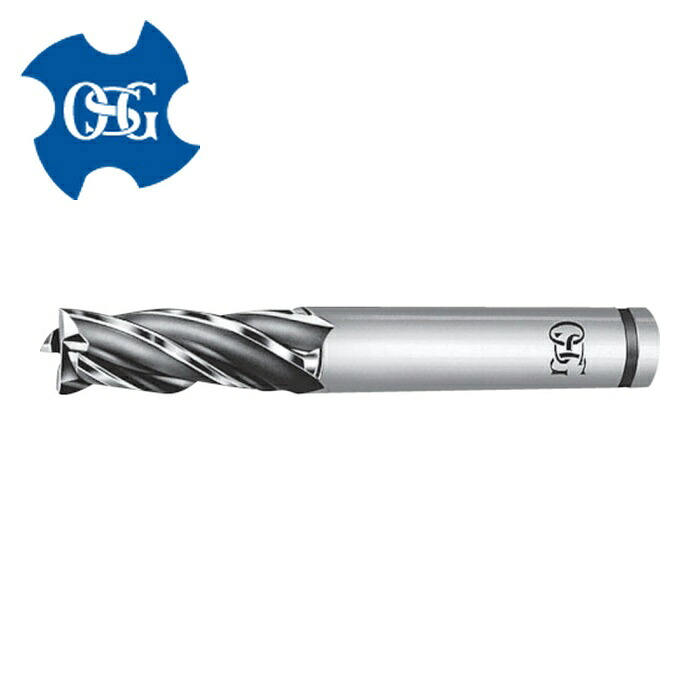 OSG オーエスジー XPM-EMS-14 ハイススクエアエンドミル XPM多刃ショート 4刃 刃径14mm 刃長35mm シャンク径16mm 89124 (1本)