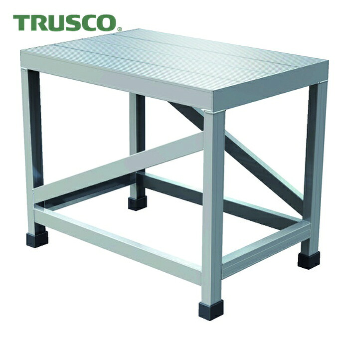 トラスコ TRUSCO アルミ製溶接一体構造型作業台 一段(完成品) W600×D400×H500 (1台) WTDB-6450