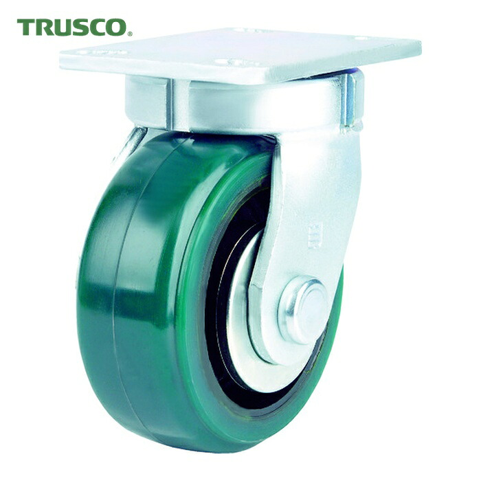 トラスコ TRUSCO 超重高荷重用キャスター 自在 100MM 耐湿ウレタン車輪1000KGF (1個) TUSH100-KPL｜工具ランド　いたわり館