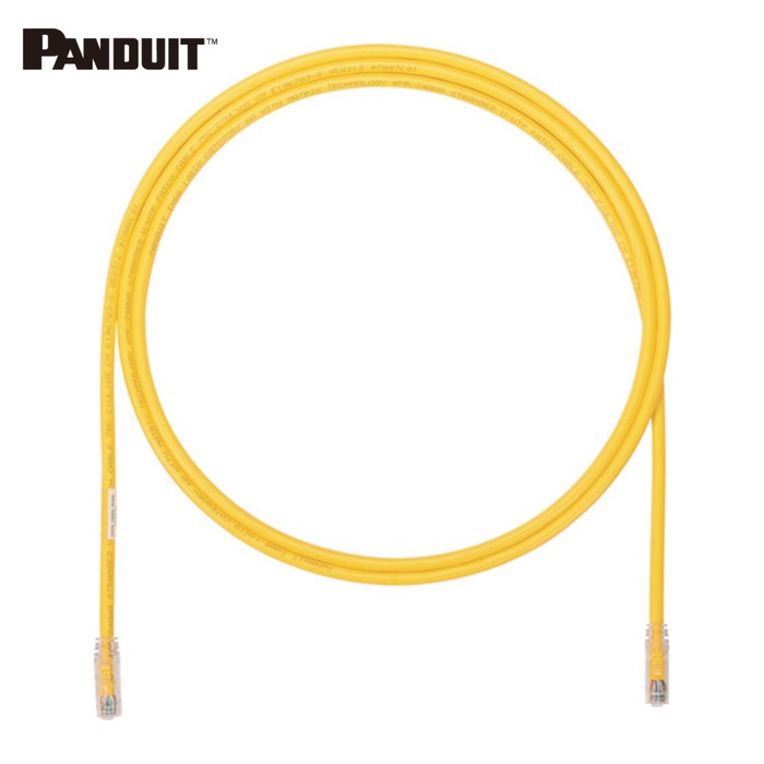 パンドウイット PANDUIT UTP6AX20MYL カテゴリ6A UTPパッチコード 24AWG単線 ケーブル径:Φ6.4mm 20m 黄 UTP6AX20MYL (1本)|工具ランド いたわり館