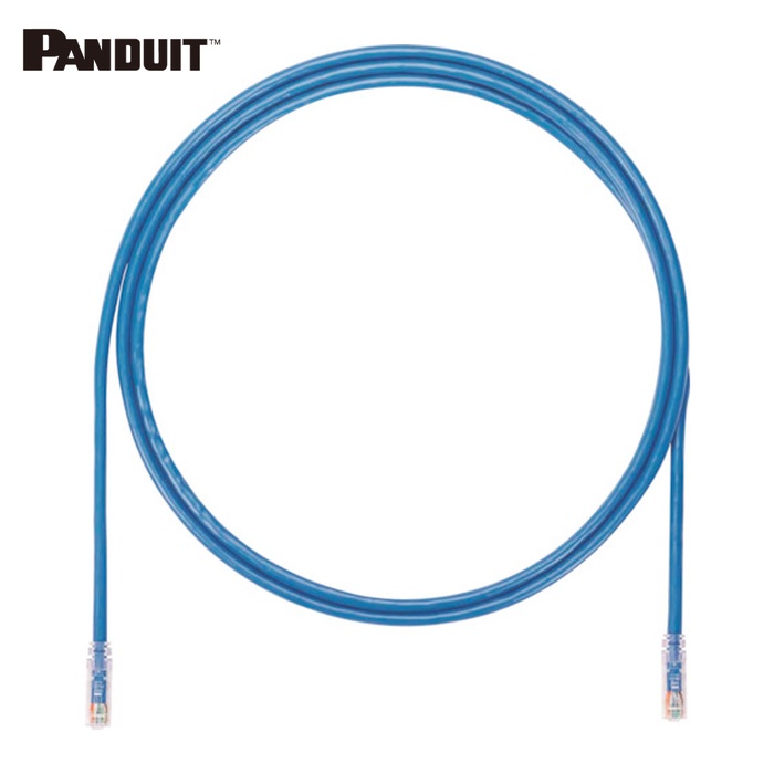 パンドウイット PANDUIT UTP6AX20MBU カテゴリ6A UTPパッチコード 24AWG単線 ケーブル径:Φ6.4mm 20m 青 UTP6AX20MBU (1本)｜工具ランド　いたわり館