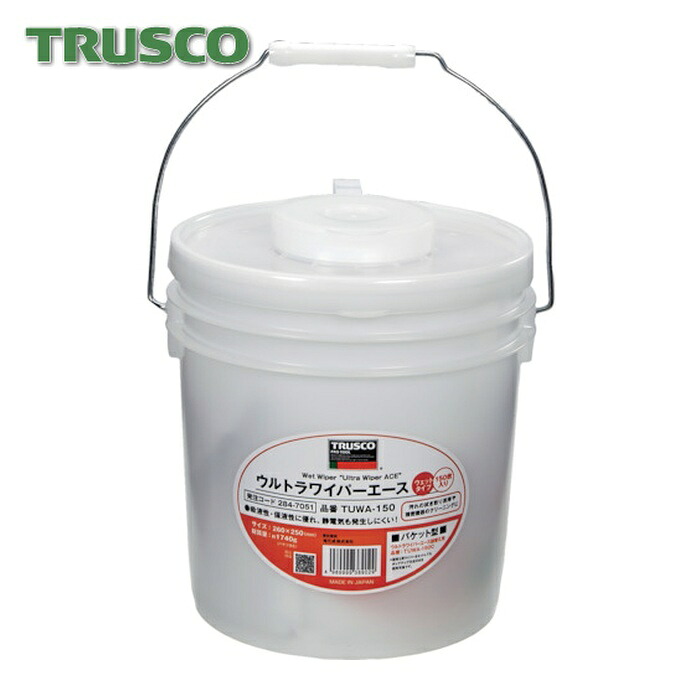 トラスコ TRUSCO ウルトラワイパーエース ウェットタイプ 150枚入 (1Pk) TUWA-150