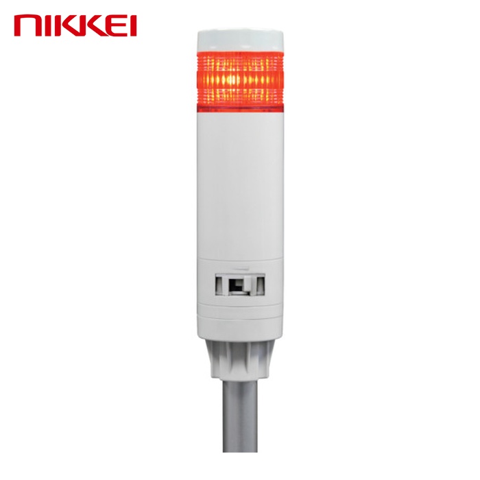 日惠製造所 NIKKEI VT04E-D24F1/P2 積層見せびらかす灯 ニコタワー・エピ2 1段 点灯・点滅・呼びりん 極点横ずっぽう打っ付け金具 (1台)