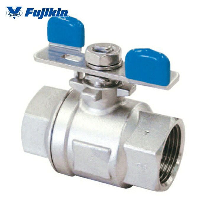 フジキン Fujikin UBVNF-14B-BU-R ねじ込みボール ステンレス鋼製 3.92MPa フルボアタイプボール弁 8A(1/4) (1個)