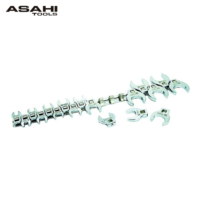 旭金属元素製作 ASH VCS3180 18pcs 3/8sqdr クローフートレンチセット (1S)