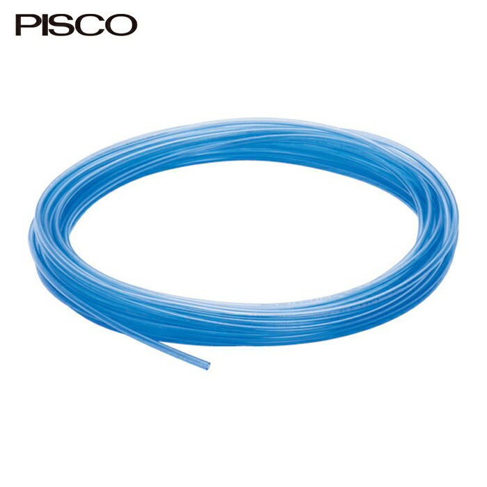 PISCO ピスコ UB1280-100-CB ポリウレタンチューブ 透明青 12×8.0 100M (1巻)|工具ランド いたわり館