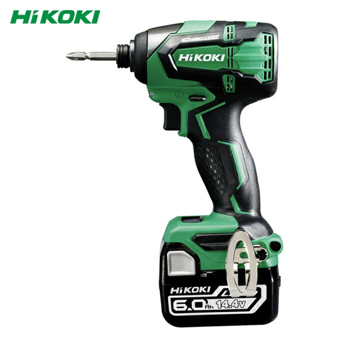 HiKOKI ハイコーキ WH14DB-2YC 14.4Vコードレスインパクトドライバ ブラシレスタイプ (1台)｜工具ランド　いたわり館