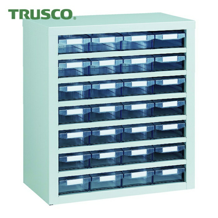 トラスコ TRUSCO 引出しユニット553×605 透明引出 A-1X28個 (1台) VA-47BN