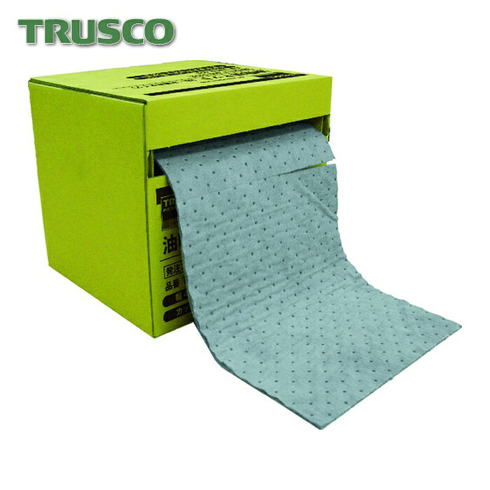 トラスコ TRUSCO 油吸収シート 油・水兼用 400mm×30MX3mm 1巻入 (1箱) TWSD-403