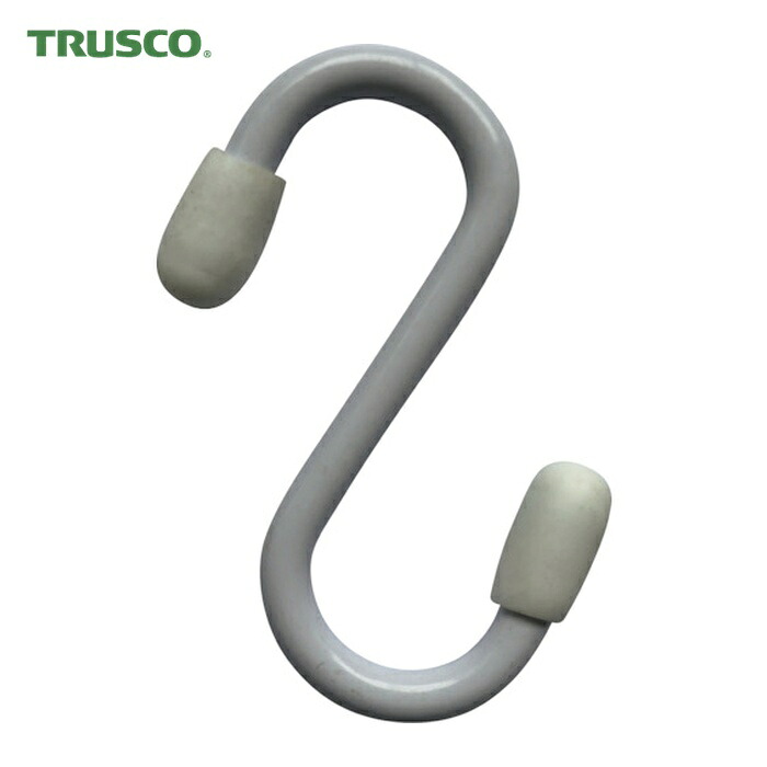 トラスコ TRUSCO まとめ買い スチールSフック 50mm 白 200個 (1箱) TTSH50BOX