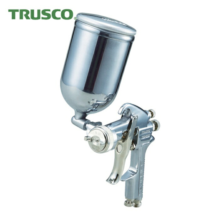 トラスコ TRUSCO スプレーガン重力式 ノズル径Φ1.1 0.4L アルミカップセット (1S) TSG-508G-11S｜工具ランド　いたわり館