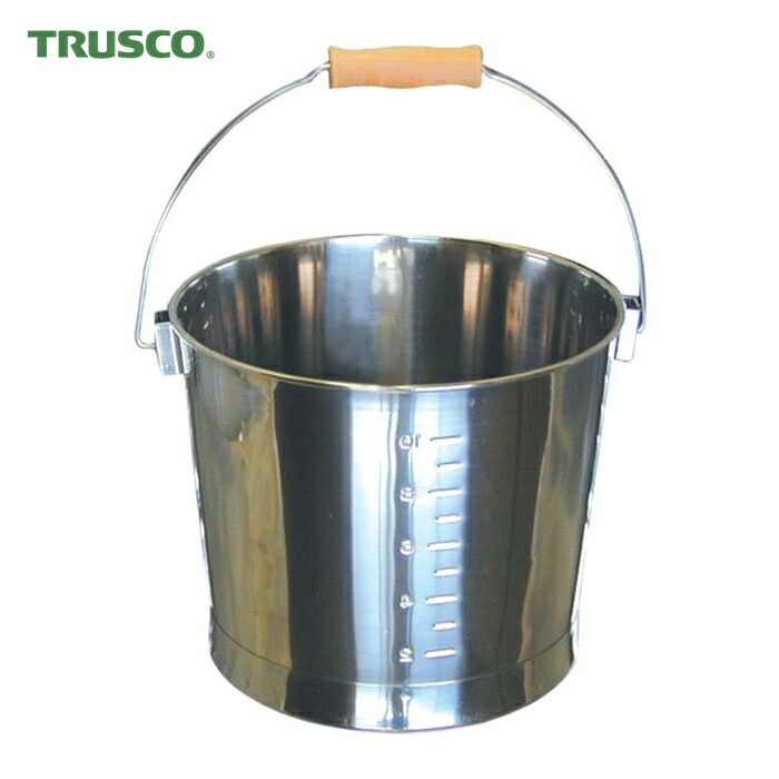トラスコ TRUSCO ステンレスバケツ 10L 280X230 (1個) TSH-640B｜工具ランド　いたわり館