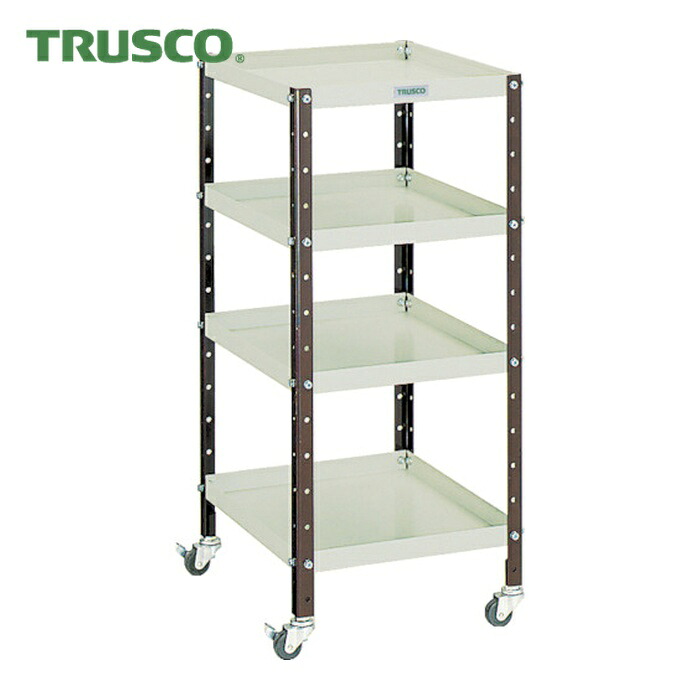 トラスコ TRUSCO V型物の具手押し車 350X420XH798 4段 (1台) VS-1