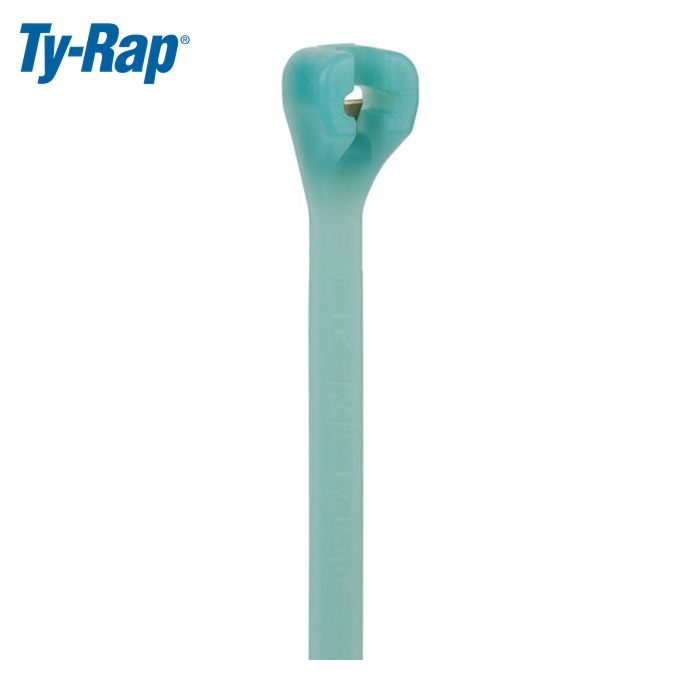 TY-Rap ABB TYZ28M 結束バンド 高性能ケーブルタイ 極限環境対応 青緑色 幅4.4×長さ360mm 500本入 (1袋)