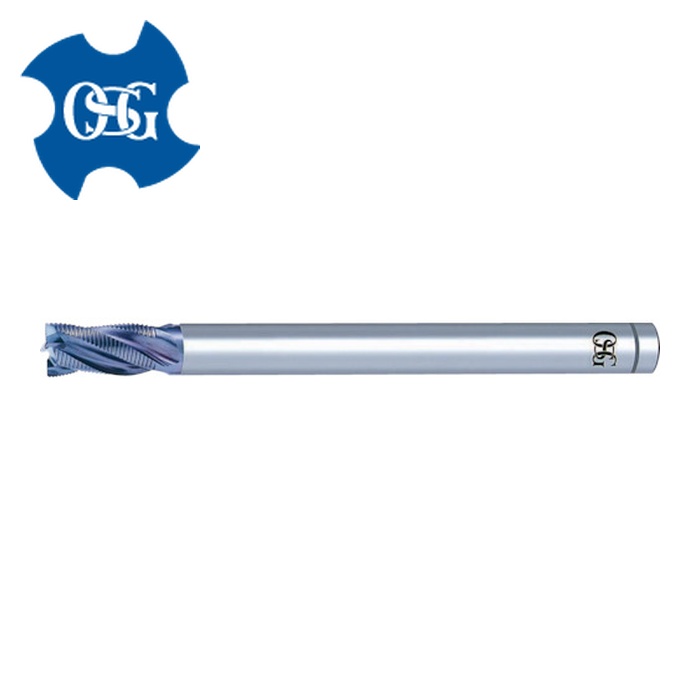 OSG オーエスジー VP-DE-RESF-30 VコートXPMラフィング深彫り用 ショート ファインピッチ 6刃 刃径30mm 刃長45mm 全長225mm 8456730 (1本)|工具ランド いたわり館