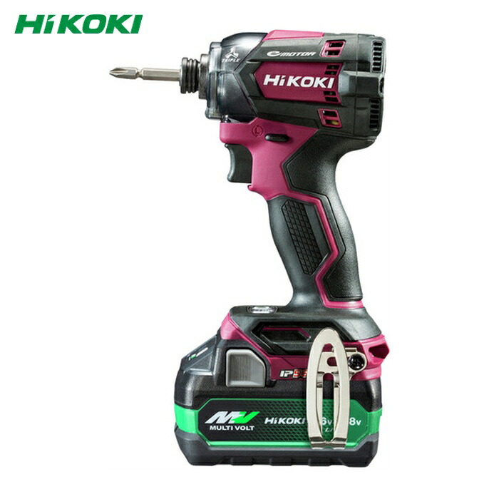 HiKOKI ハイコーキ WH18DC(2XPRZ) コードレスインパクトドライバ WH18DC(2XPRZ) 形 (1台)
