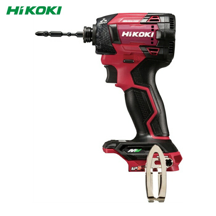 HiKOKI ハイコーキ WH36DD(NNR) コードレスインパクトドライバ WH36DD 形 スコーピオンレッド 本体のみ (1台)｜工具ランド　いたわり館