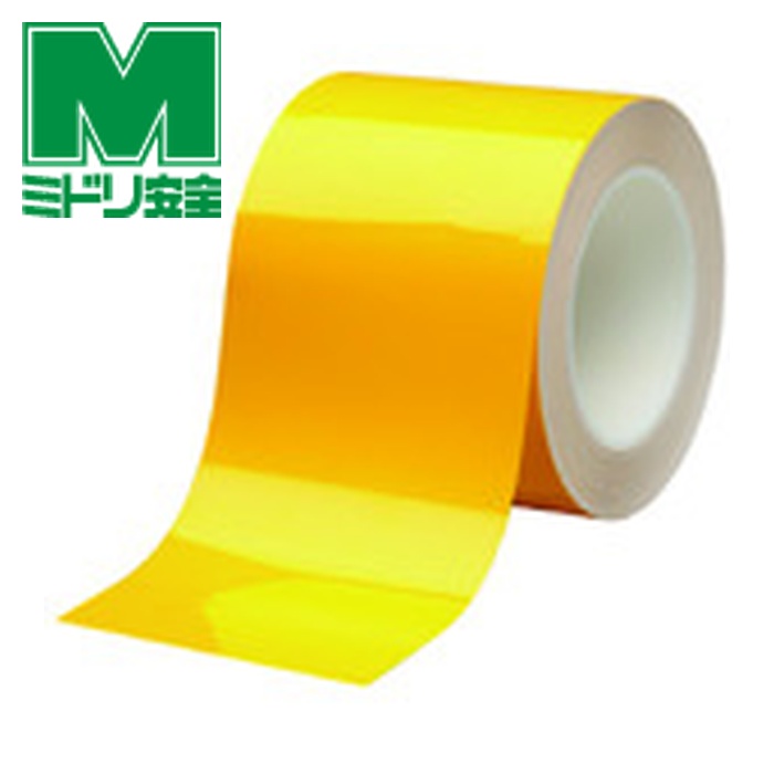 ミドリ安全 ベルデビバハードテープ 黄 100mmX20m (1巻) VHT-100-Y
