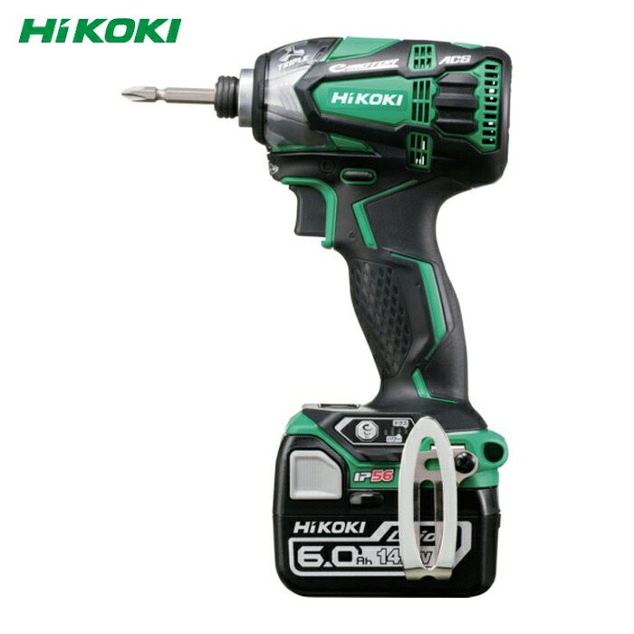 HiKOKI ハイコーキ WH14DDL2-2LYPK-L 14.4Vコードレスインパクトドライバ 6.0Ah グリーン (1台)