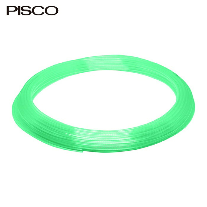 PISCO ピスコ UC0640-100-CG ソフトポリウレタンチューブ せつ然たる緑であること 6×4 100M (1本) 花・ガーデン・DIY-DIY・工具-電動・エア工具用アクセサリー