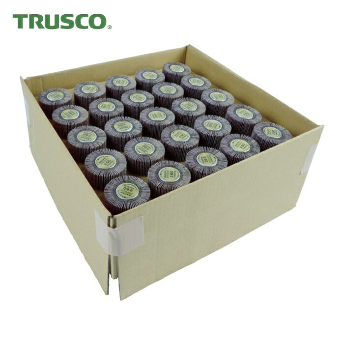 トラスコ TRUSCO まとめ買い フラップホイル外径30×25×軸径6 80# (50個入) (1箱) UF3025-80-50P