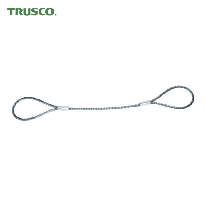 トラスコ TRUSCO ワイヤーロープスリング Aタイプ アルミロック 14mmX6m (1本) TWAL-14S6