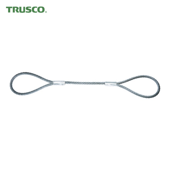 トラスコ TRUSCO ワイヤーロープスリング Aタイプ アルミロック 18mmX3m (1本) TWAL-18S3