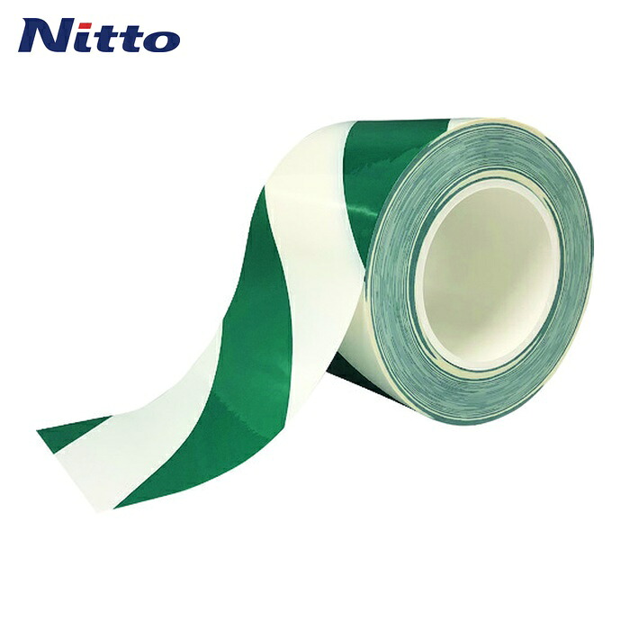 ニトムズ 耐久ラインテープ DLT-NEO150x50白/緑 (1巻) Y6090｜工具ランド　いたわり館