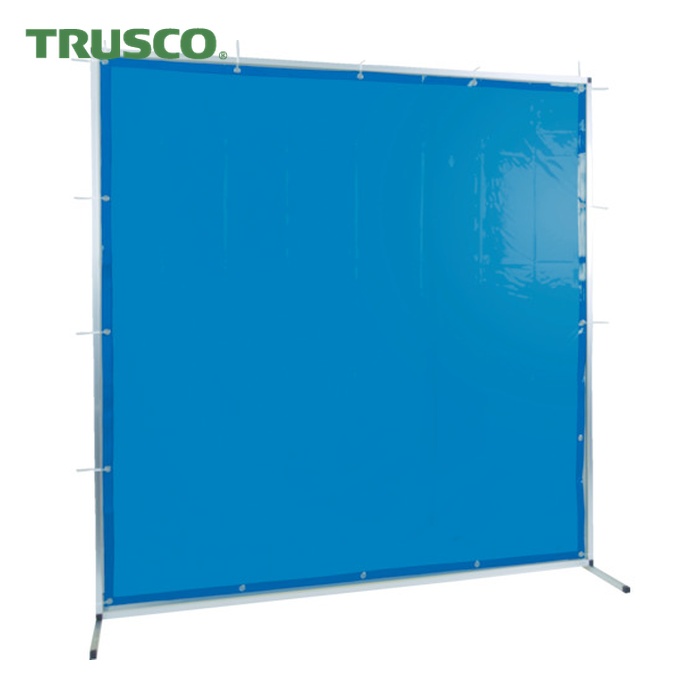 トラスコ TRUSCO 溶接用遮光フェンス アルミ製 W1500XH1500 ブルー (1台) TYAF-1515-B