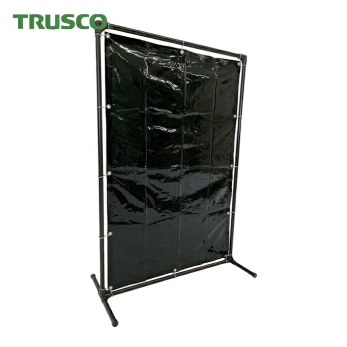 トラスコ TRUSCO 溶接遮光フェンス 1015型単体 固定足 深緑 (1台) YF1015K-DG