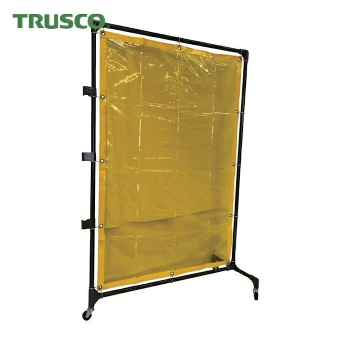 トラスコ TRUSCO 溶接遮光フェンス 1015型接続 キャスター 黄 (1台) YF1015S-Y