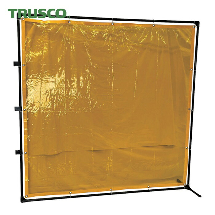 トラスコ TRUSCO 溶接遮光フェンス 2020型接続固定足 黄 (1台) YFASK-Y