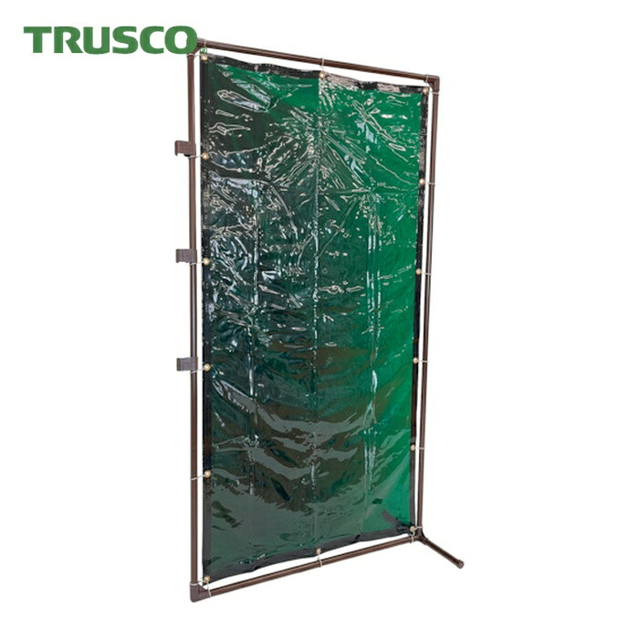 トラスコ TRUSCO 溶接遮光フェンス 1020型接続固定足 緑 (1台) YFBSK-GN