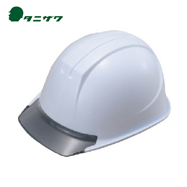 タニザワ 谷沢製作所 安全ヘルメット エアライト搭載ヘルメットPC製 透明ひさし型 ST#161-JZV（EPA） 帽体色 ホワイト (1個) 品番：161-JZV-V2-W3-J画像