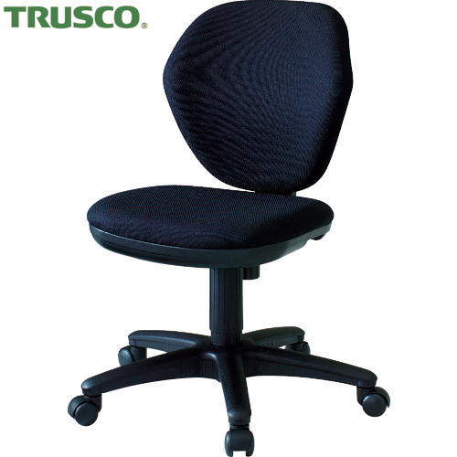 楽天市場】TRUSCO(トラスコ) 事務椅子 ビニールレザー張り ブラック (1